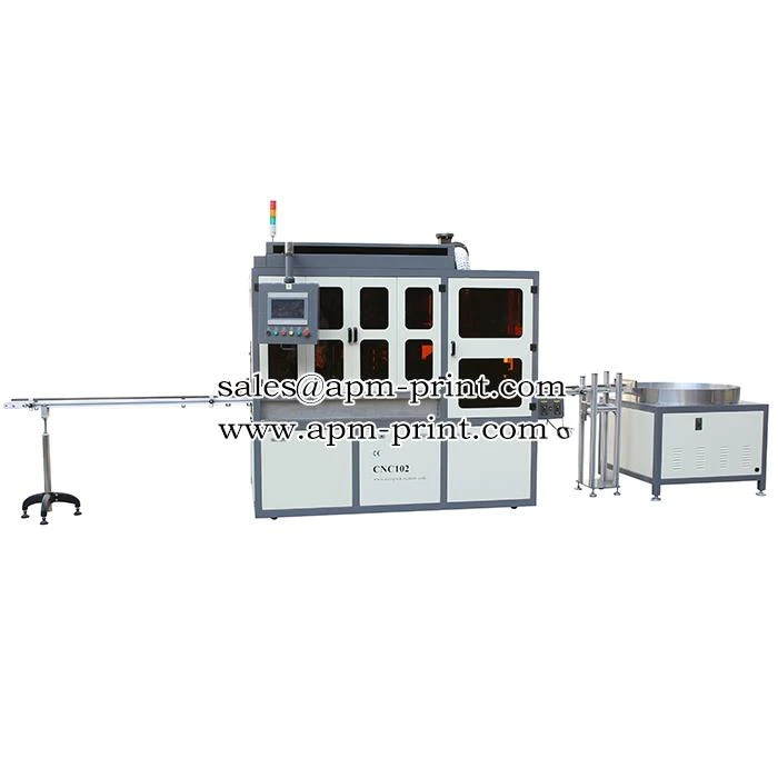 CNC102 All Servo Driven Glass Bottle UV Silk Screen Printing Machine